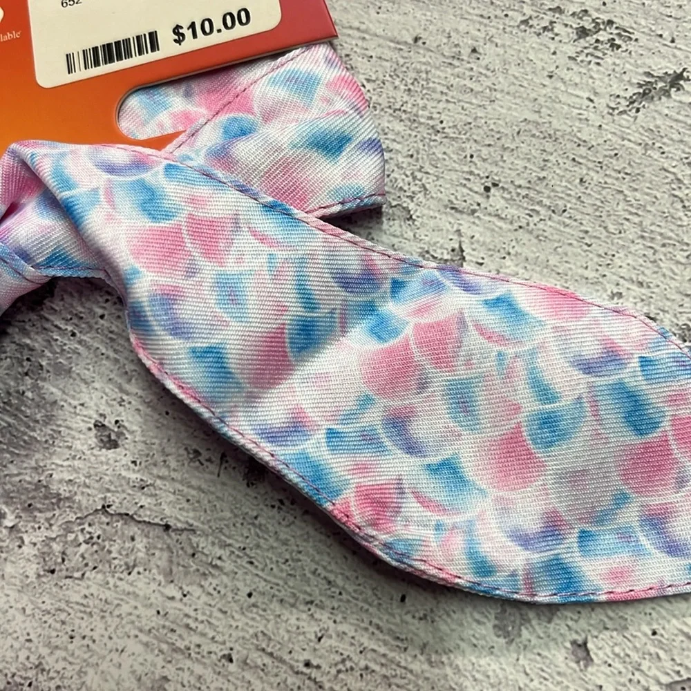 🛍 6 for $35 • NWT Frenchiestore Pink & Blue Mermaid Print Mermazing Pet Scarf